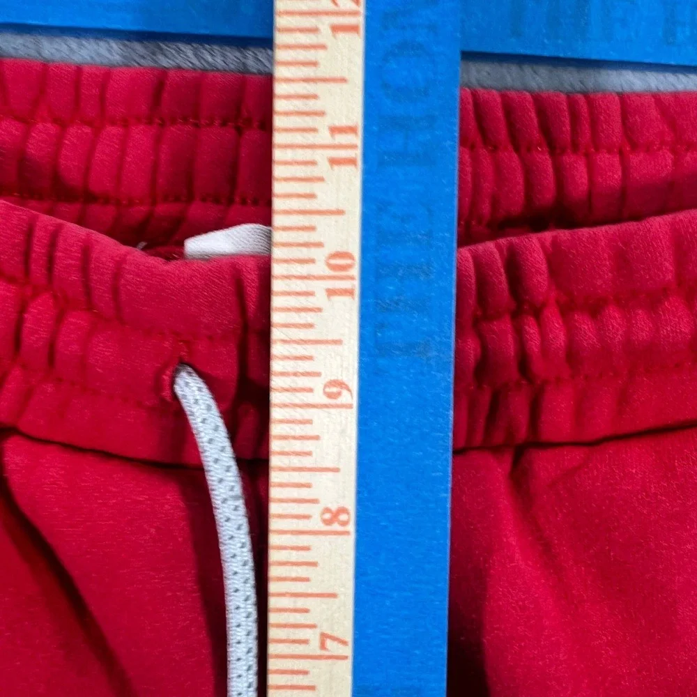 Atlanta Falcons Starter Sweatpants Mens Medium Red NFL Joggers Ankle Zipper